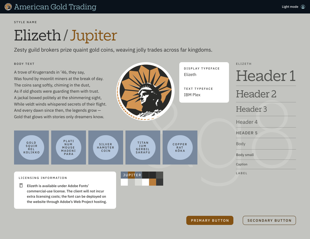 The Jupiter theme validated for color contrast in light mode.